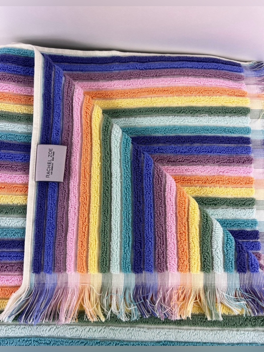 Rachel Zoe 100% Cotton Bath Towel Bundle - set of (2) 30”x56” - Brand new - Picture 4 of 7